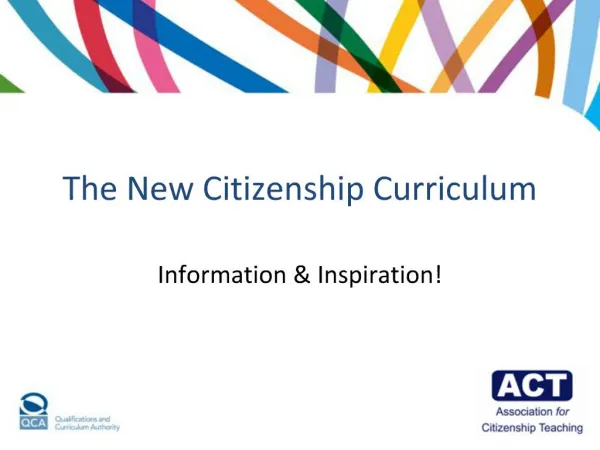 The New Citizenship Curriculum
