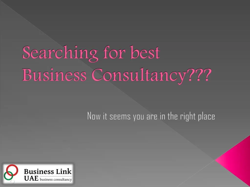 searching for best business consultancy