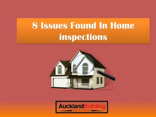 8 Issues Found In Home inspections
