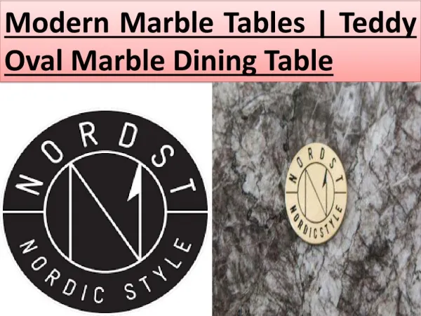 Modern Marble Tables | Teddy Oval Marble Dining Table