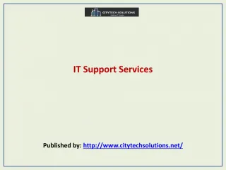 IT Support Services - slide 1