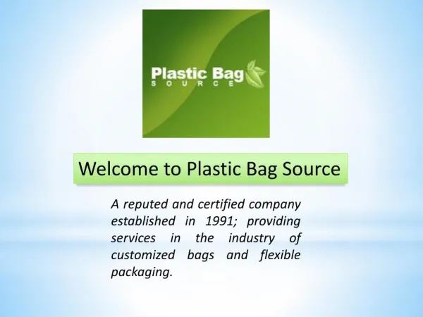 Advance quality plastic bags at wholesale prices
