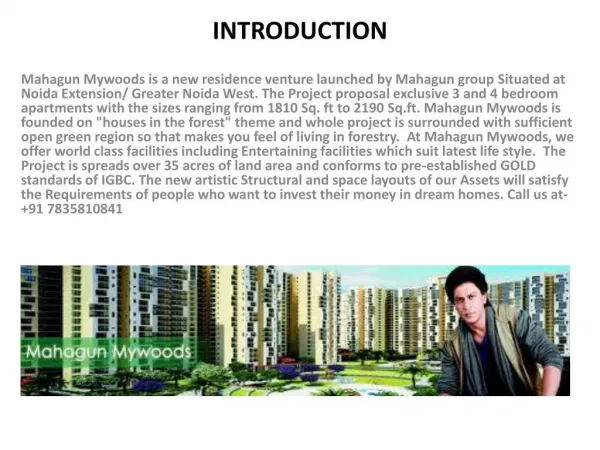 Mahagun Mywoods is Magnificent Residential Project