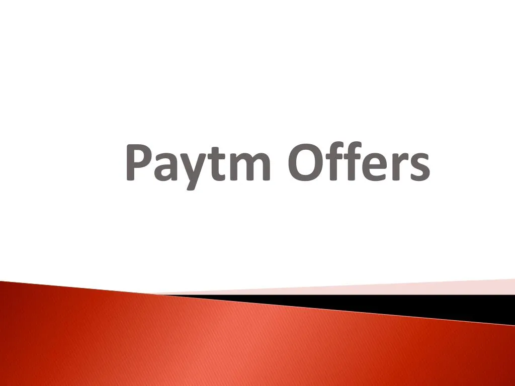paytm offers