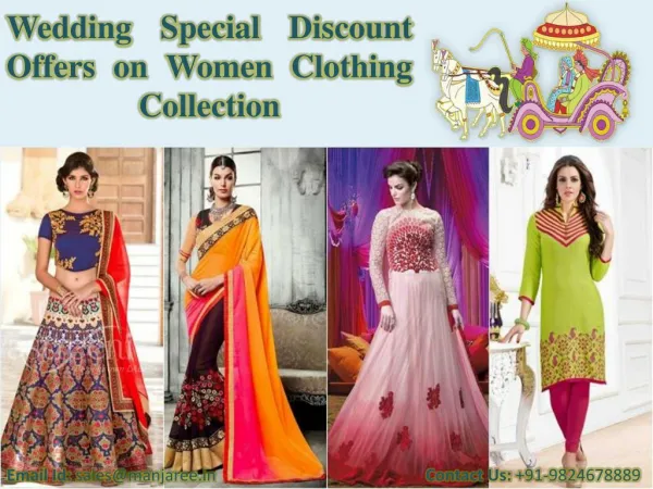 Wedding Special Discount Offers on Women Clothing Collection 2016 - 2017