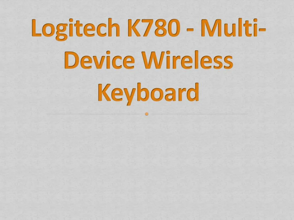 logitech k780 multi device wireless keyboard