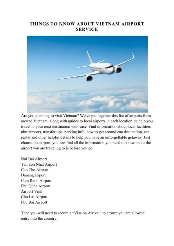 THINGS TO KNOW ABOUT VIETNAM AIRPORT SERVICE.pdf