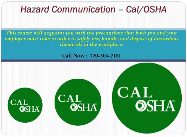 OSHA Health and Safety Courses