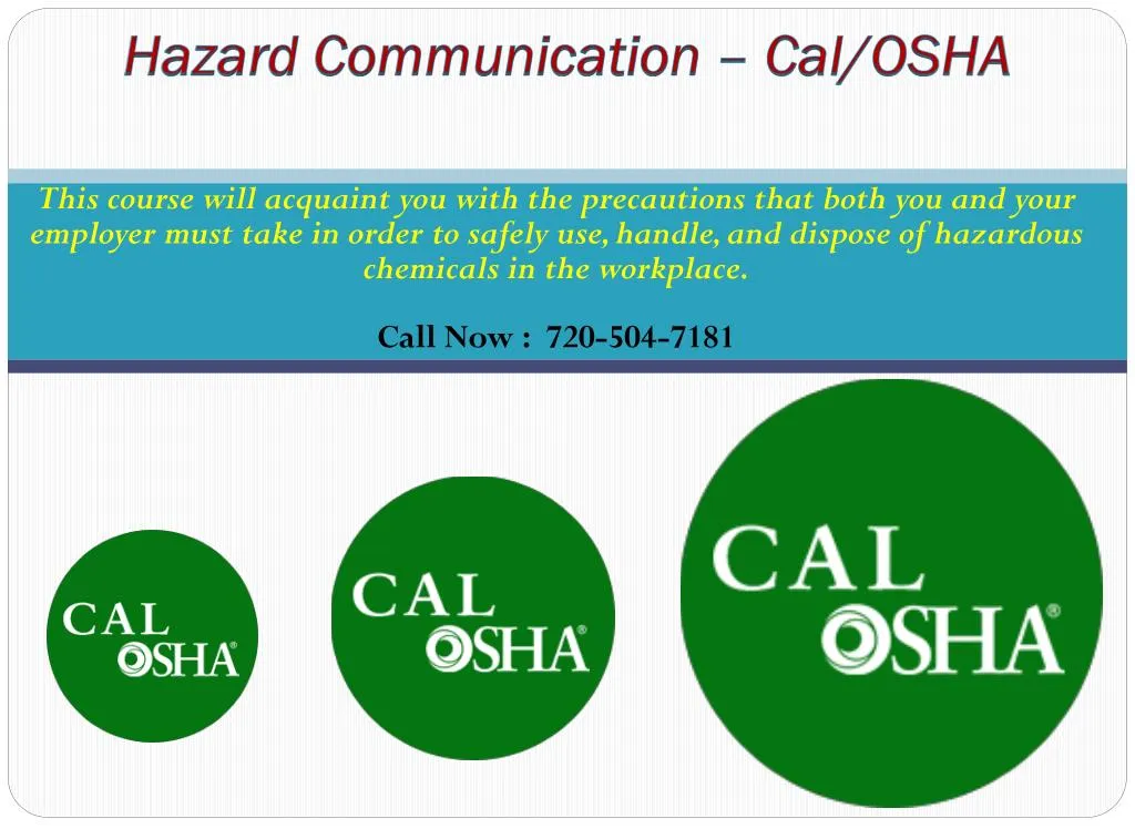 hazard communication cal osha