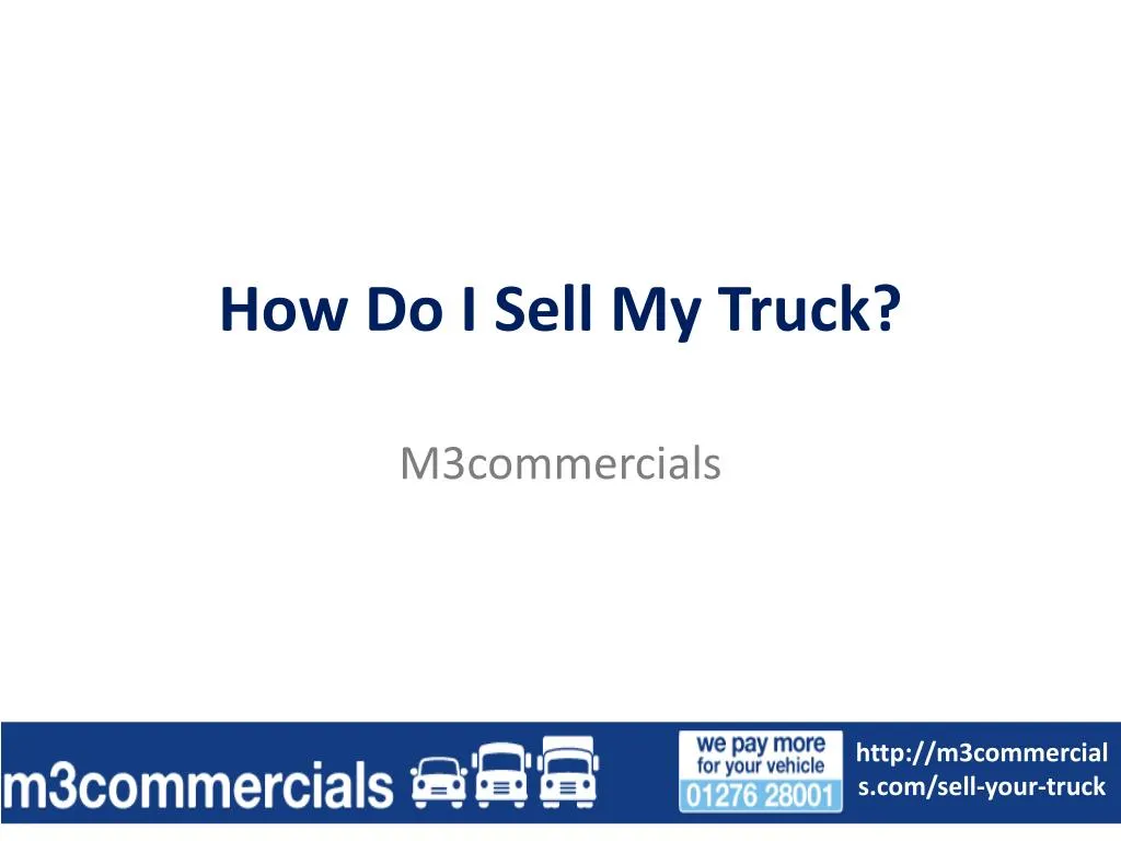 how do i sell my truck