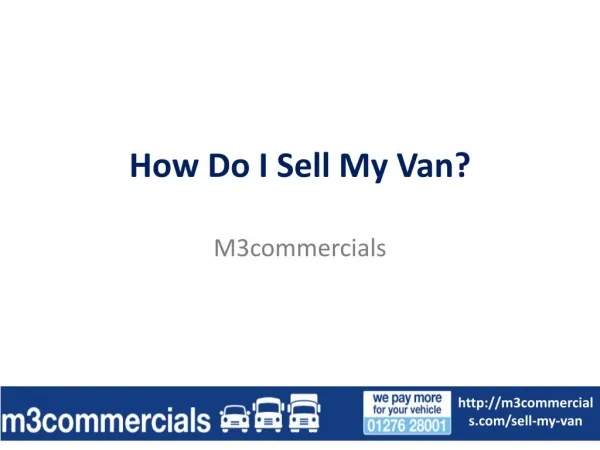 How Do I Sell My Van?