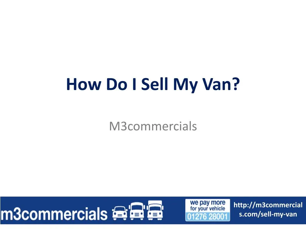 how do i sell my van