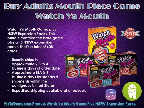 Buy Adults Mouth Piece Game - Watch Ya Mouth