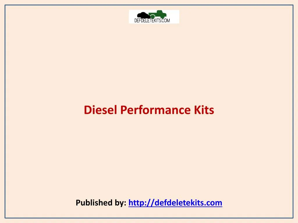 diesel performance kits published by http defdeletekits com