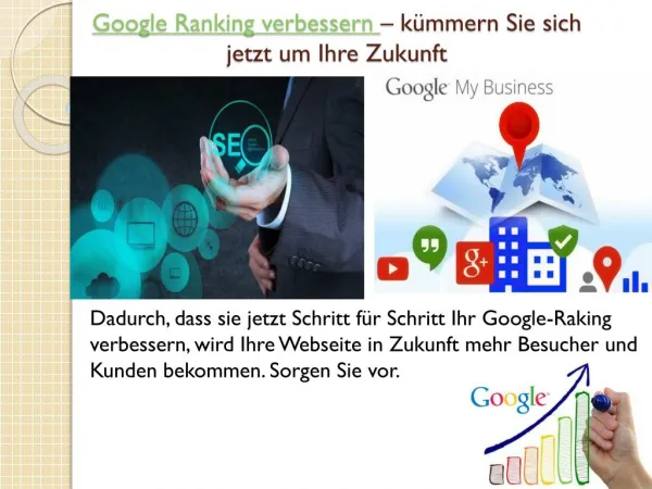 google ranking verbessern k mmern sie sich jetzt um ihre zukunft