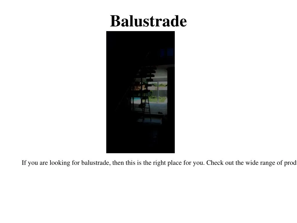 balustrade