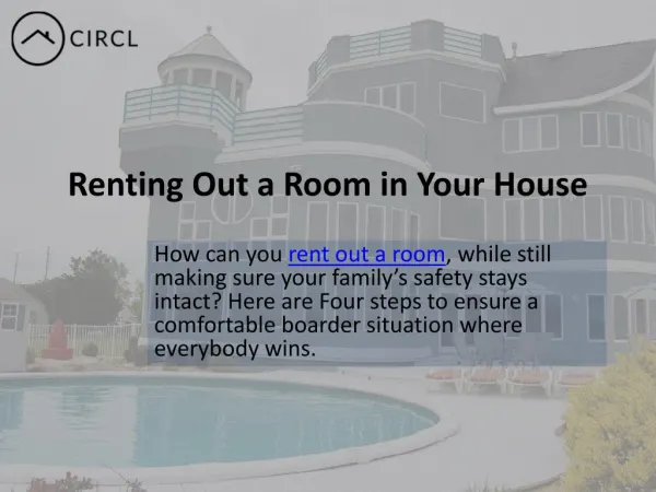 Renting Out a Room in Your House in Toronto| CIRCL