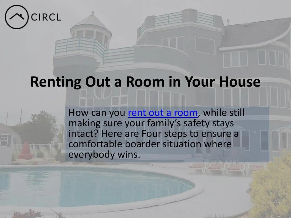 renting out a room in your house