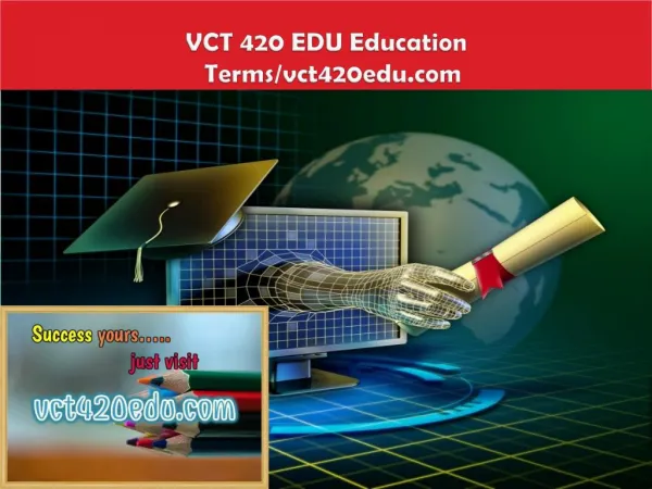 VCT 420 EDU Education Terms/vct420edu.com