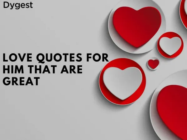 Love Quotes For Him