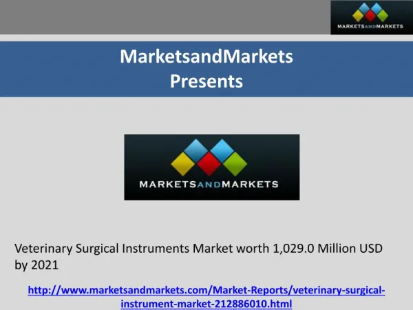 Veterinary Surgical Instruments Market worth 1,029.0 Million USD by 2021