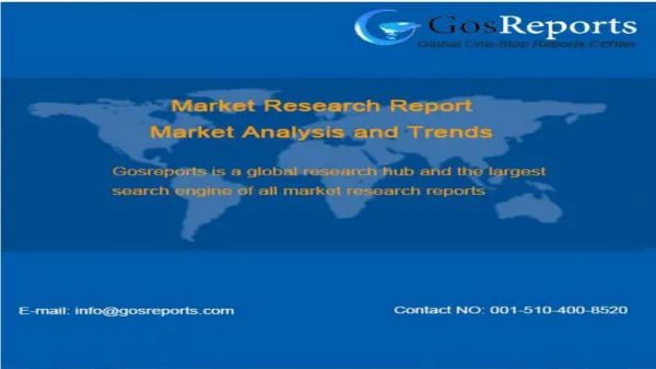 Gosreports:Global Spinal Implants Market Expected to USD$ 16.1 Billion By 2020