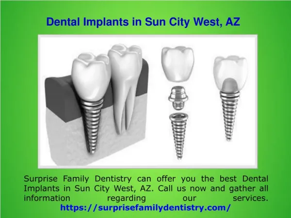 Restorative Dentistry Sun City West, AZ