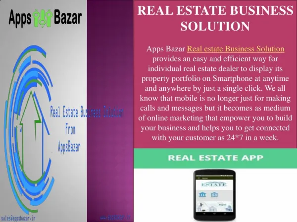 Increase your business with real estate app