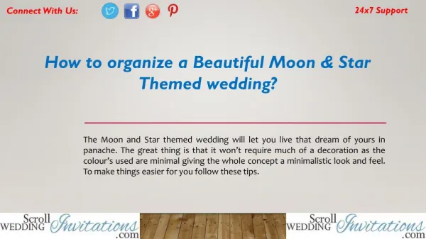 How to organize a Beautiful Moon & Star Themed wedding