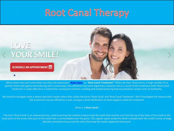 Root Canal Therapy: What Is It?