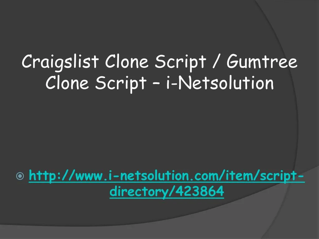 craigslist clone script gumtree clone script i netsolution