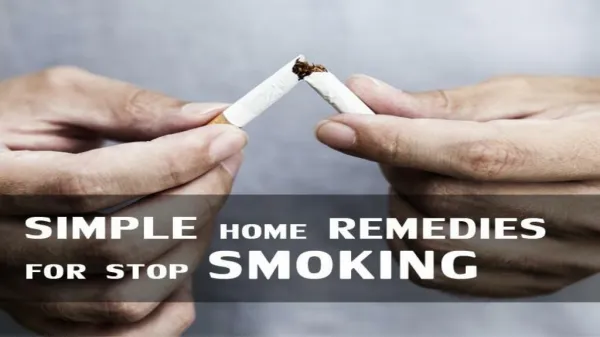 Simple Home Remedies For Stop Smoking