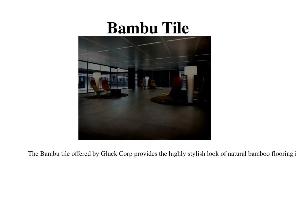 bambu tile