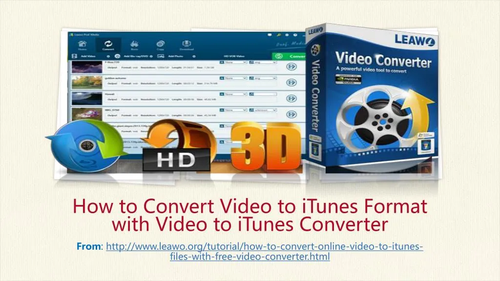 how to convert video to itunes format with video to itunes converter