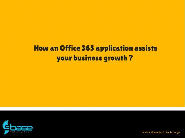 How can Apps for Office 365 help your business grow?