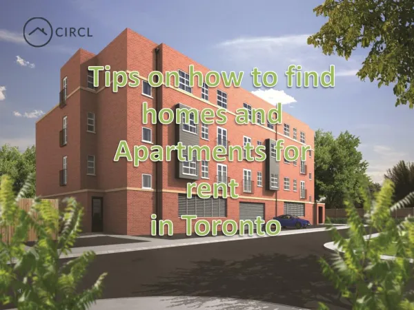 Tips on how to find homes and Apartments for rent in Toronto