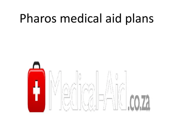 Pharos medical aid plans