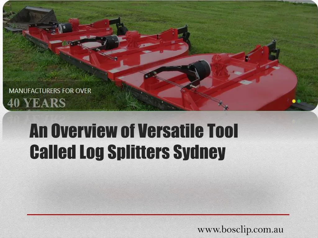 an overview of versatile tool called log splitters sydney