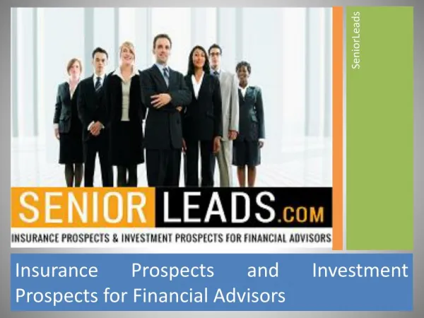 SeniorLeads Financial Advisor Marketing Service