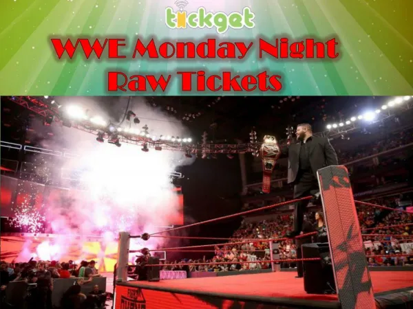 WWE Monday Night Raw Tickets