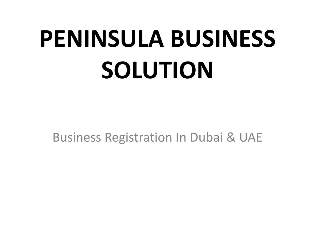 peninsula business solution