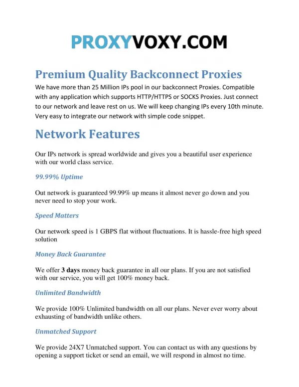 Premium Quality cheap Backconnect Proxies.pdf