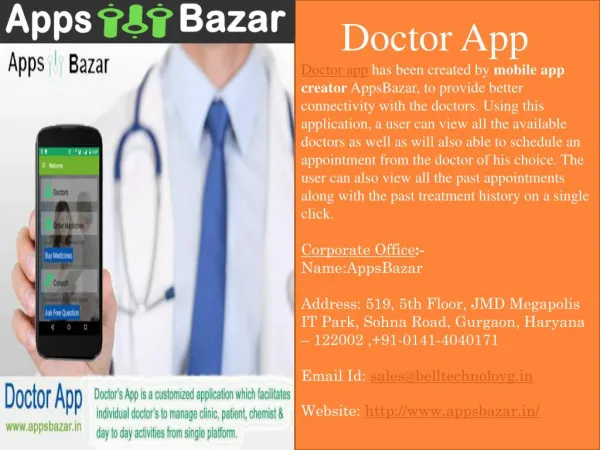 User Get Quick Appointment with Doctor By Doctor App