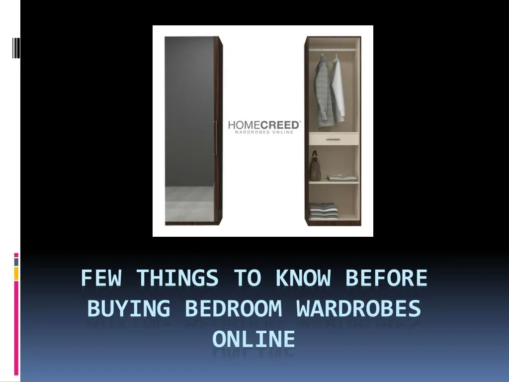 few things to know before buying bedroom wardrobes online