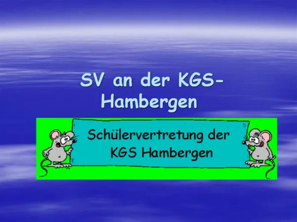SV an der KGS-Hambergen