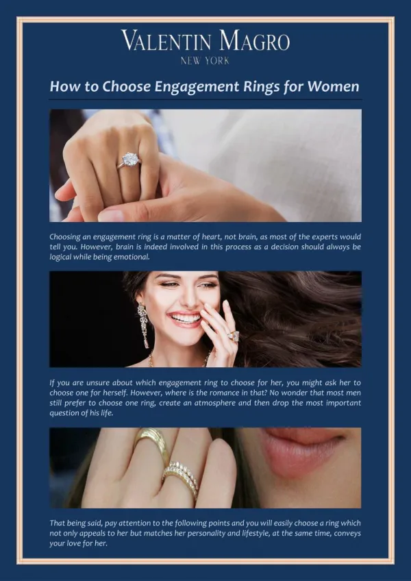 How to Choose Engagement Rings for Women
