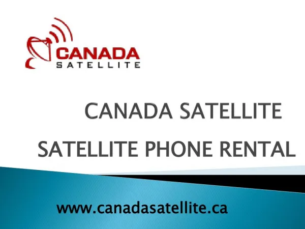 satellite phones rental