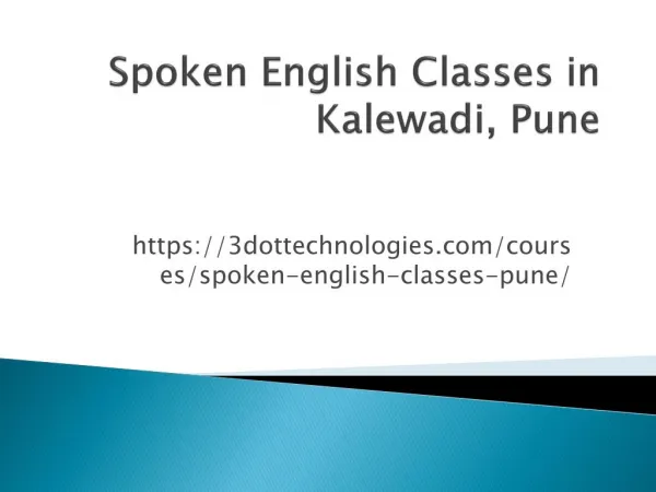 English Speaking Classes in pune | 3DOT Technologies