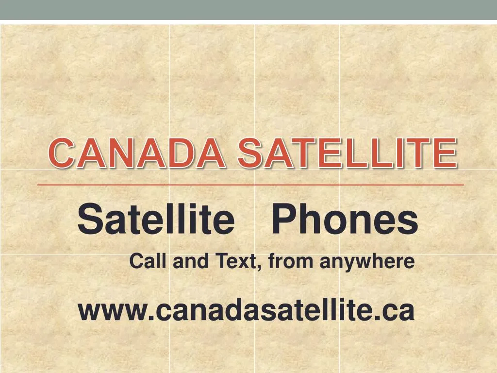 canada satellite