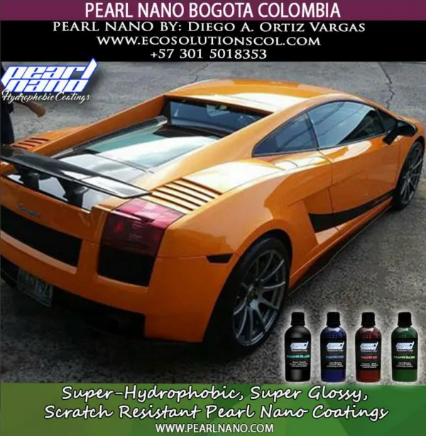 Pearl Nano Coating by ECO Solutions in Bogota, Colombia